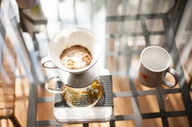 v60 coffee bloom 3
