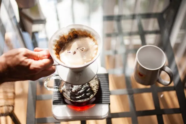 v60 coffee final spin
