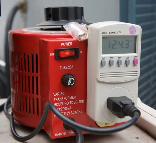 Variac and Kill-a-Watt