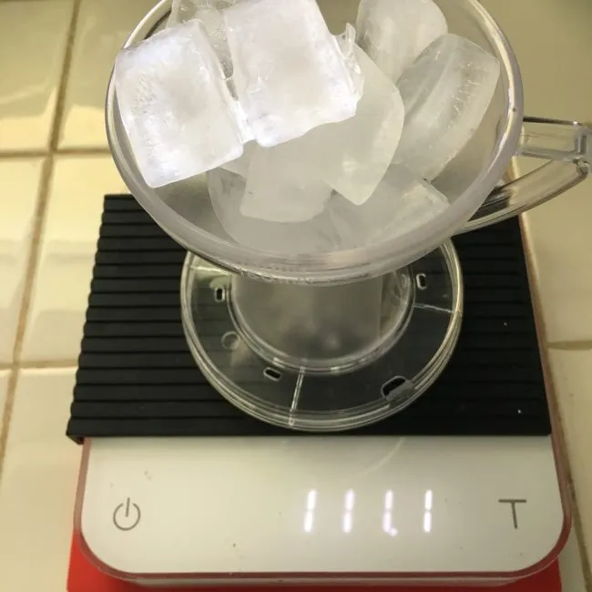 weigh ice