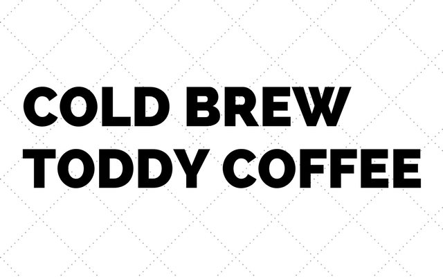 Make Cold Brew Coffee with the Toddy Coffee Maker