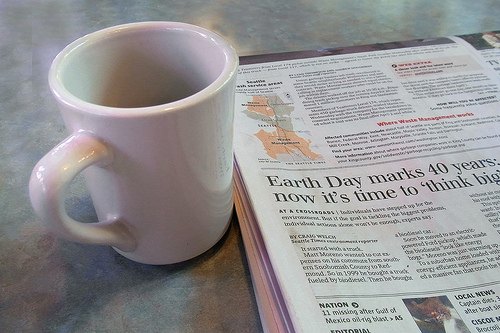 Goodbye to the Morning Coffee and Newspaper Ritual