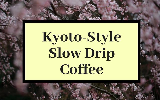 Kyoto-Style Slow Drip Coffee