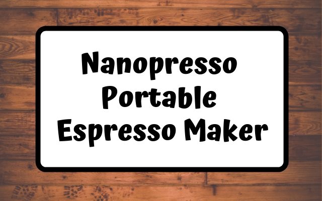 Nanopresso Portable Espresso Maker Tutorial