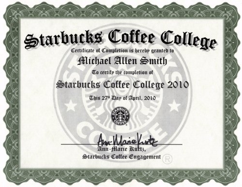 Starbucks Coffee College