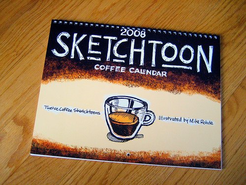 sketchtoon coffee calendar