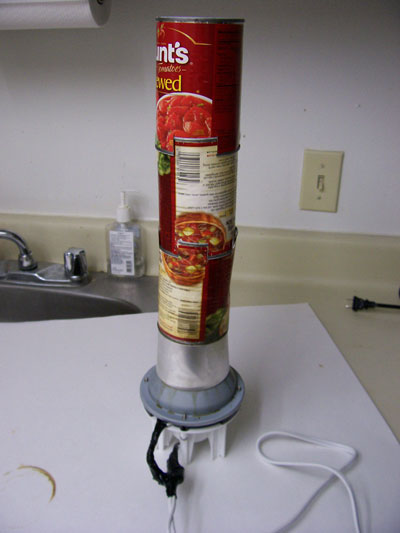 Soup can chimney